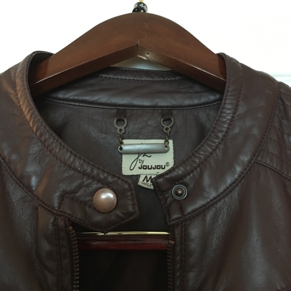 Brown/Maroon vegan jacket - Picture 2 of 8